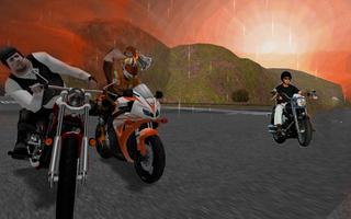Death Racer Moto Bike Car 3D - Motorcycle Racing Affiche