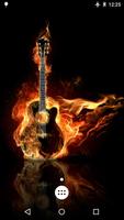 Burning Guitar Live Wallpaper Cartaz