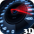 Speedometer Live Wallpaper 3D icône