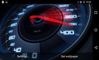 3 Schermata Speedometer Live Wallpaper 3D