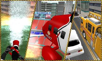 Fire Driver Truck City Rescue screenshot 2