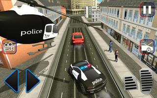 Super Police car crime escape poster