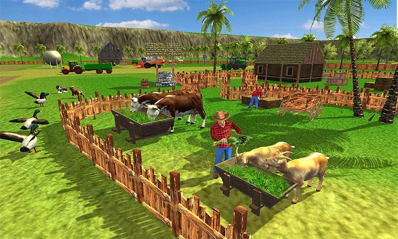 Virtual Farmer Tractor: Modern Farm Animals Game for Android - APK Download