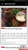 Myanmar Food Recipes, & Restaurants Guide capture d'écran 1