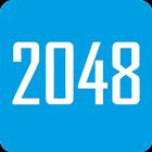 Blue 2048+ Puzzle App icono