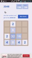 Blue 2048+ Puzzle App captura de pantalla 1