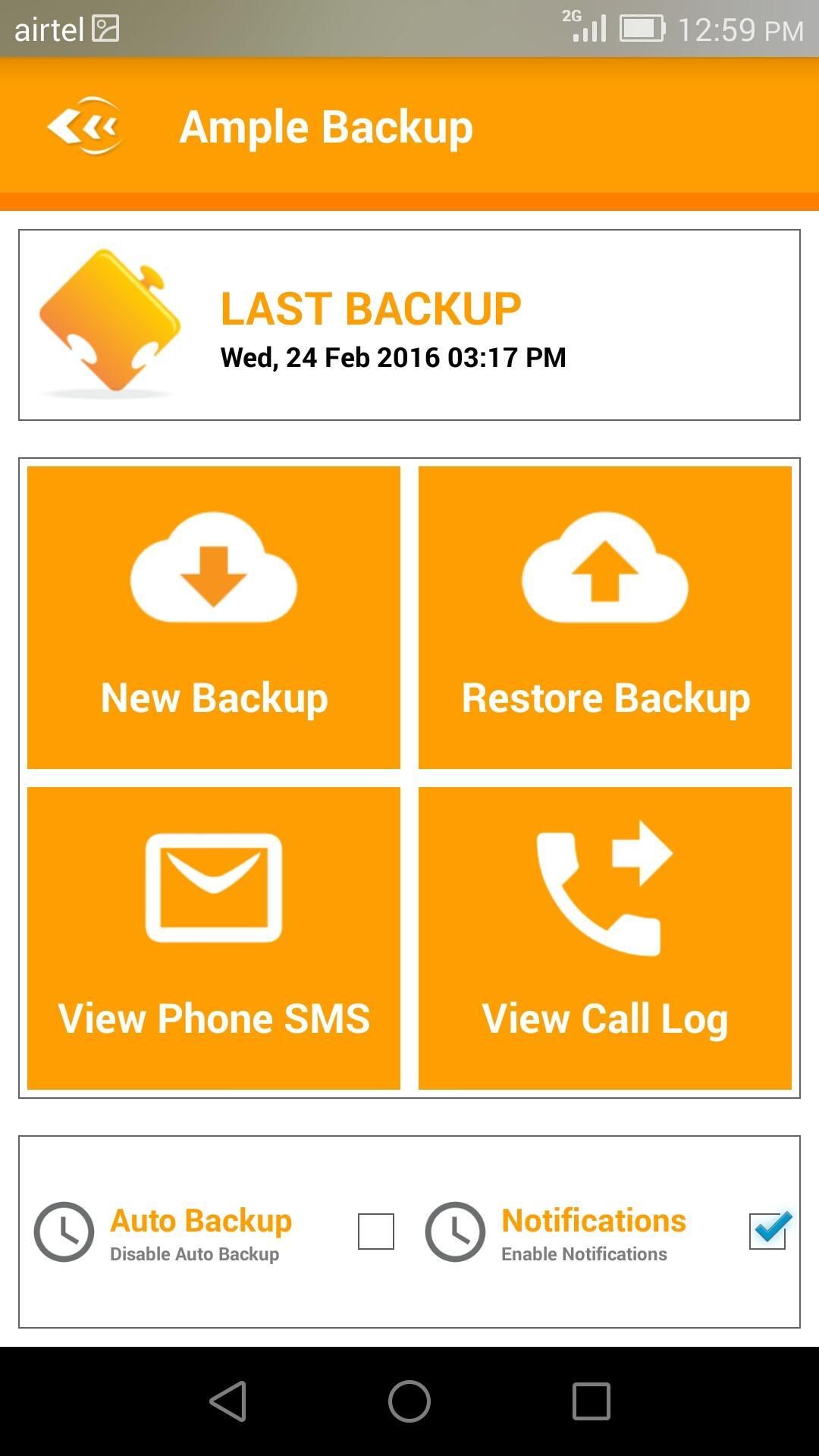 Ample SMS and Call log Backup for Android - APK Download