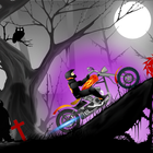 Czarny motocykl ikona