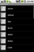 Speed Dial ảnh chụp màn hình 1