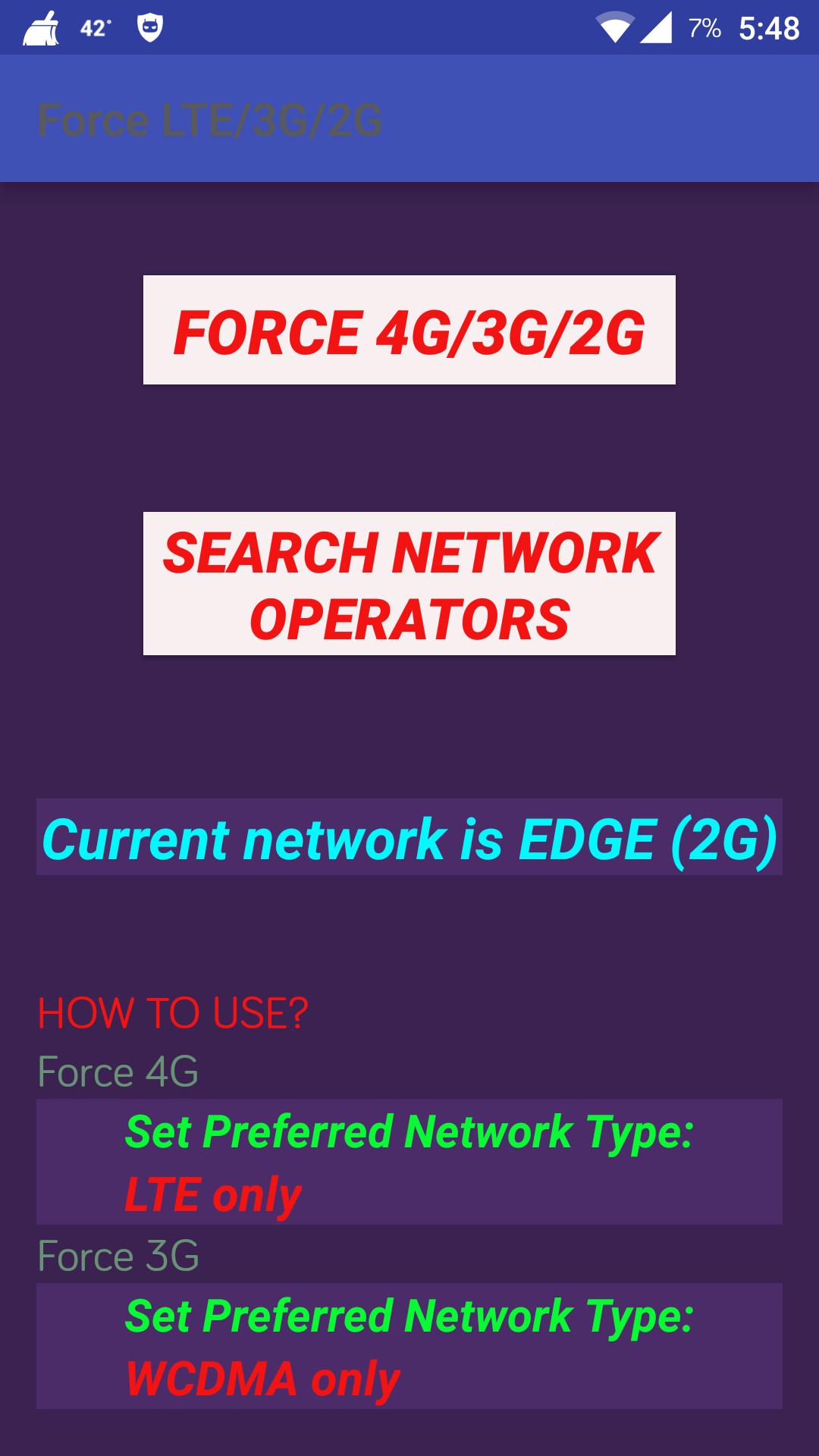 4G LTE Switch : Force 4G 3G APK pour Android Télécharger