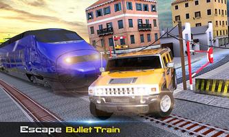 Train Vs Hummer Car Racing 3D capture d'écran 3