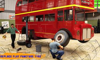 Virtual Garage 3D: Double Decker Bus Mechanic تصوير الشاشة 3