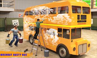 Virtual Garage 3D: Double Decker Bus Mechanic الملصق