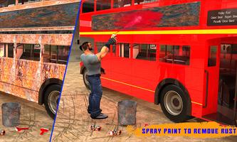 Virtual Garage 3D: Double Decker Bus Mechanic स्क्रीनशॉट 1