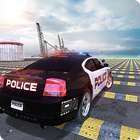 US Police Car Crash Engine Beam: 100+ Speed Bumps icône