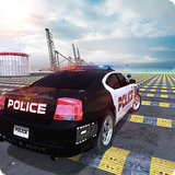US Police Car Crash Engine Beam: 100+ Speed Bumps icon