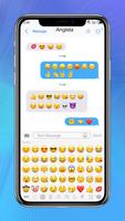 Messaging+ OS11 Cute Emoji تصوير الشاشة 1