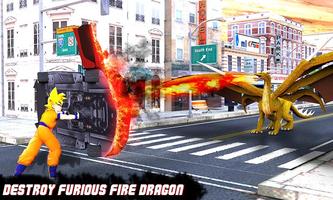 Terbang Marah Naga vs Super Goku Prajurit Hero screenshot 3