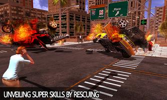 Rope Master Flying Spider Superhero Rescue Mission screenshot 1
