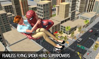 Rope Master Flying Spider Superhero Rescue Mission capture d'écran 2