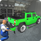 Hummer Auto-Mechaniker 3D Zeichen