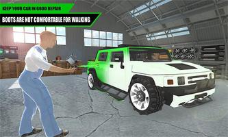 Hummer Auto-Mechaniker 3D Plakat