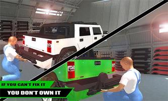 Hummer Car Mechanic 3D syot layar 1