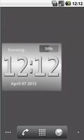 Metal Look Clock Widget скриншот 1