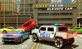 Elevated Car Driving Sim: LA Police Cars Chase capture d'écran 1