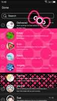 Message Theme for Hello Kitty تصوير الشاشة 1