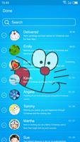 1 Schermata Messaging7 theme for Doraemon1