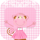 Pink Monkey Theme-Messaging 7 icône