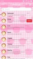 Pink Monkey Theme-Messaging 7 پوسٹر