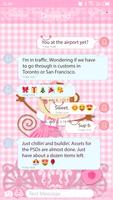 Pink Monkey Theme-Messaging 7 截图 1