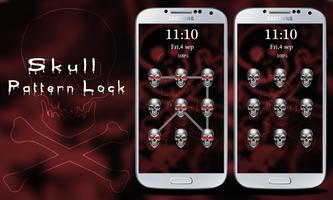 Skull Pattern Lock Affiche