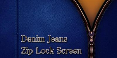 Jeans Zipper Lock Affiche