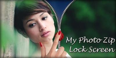 Photo Zipper Lock Screen Affiche