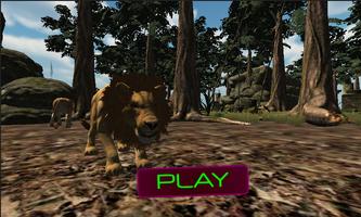 African Wild Lions & Tiger Hunting Simulator 3D پوسٹر