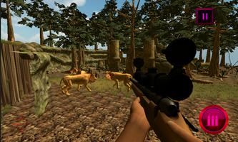 African Wild Lions & Tiger Hunting Simulator 3D Ekran Görüntüsü 2