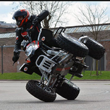 ATV Quad Dirt Bike stunts
