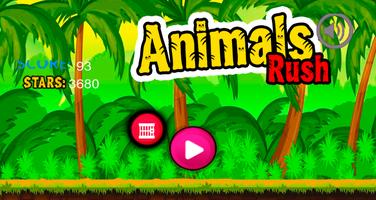 Animals geometry rush পোস্টার