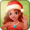 Christmas manicure princess