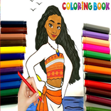painting moana coloring book drawings learning