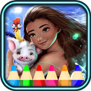 moanaa coloring for princess maona APK