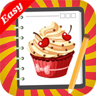 Learn how to Draw Cakes آئیکن