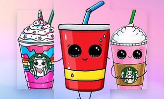 How to draw cute drink โปสเตอร์