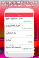 Learn Chinese Language in Urdu & English capture d'écran 1