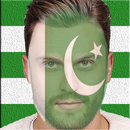 Pakistan Flag Paint On Face - 14 August Photo APK