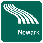 Carte de Newark off-line icône