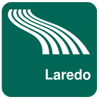 Mapa de Laredo offline ícone